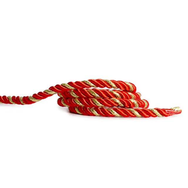 Metallic Rope Red and Gold (6mmx10m)