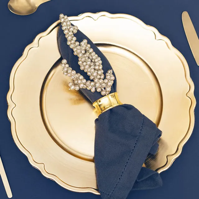 Mini Berry Cluster Glitter Spray Champagne (70cmH)