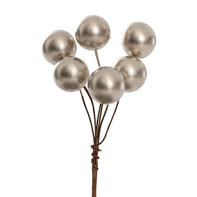 Mini Berry Picks Pack 24 Champagne (2cmDx9cmH)