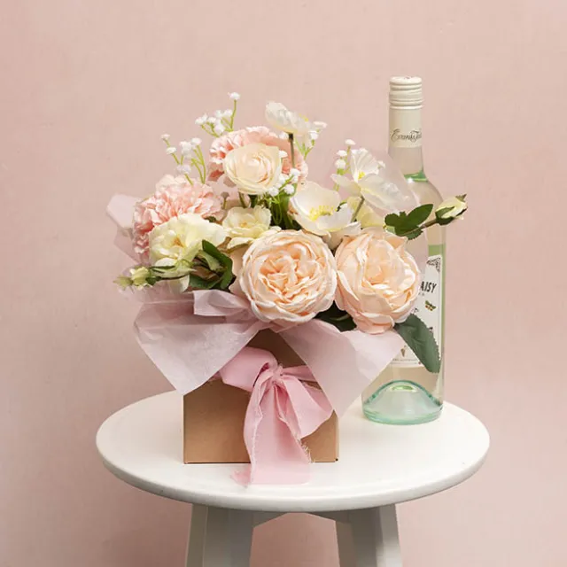 Mini Posy Box Gloss Autolock Base Pk25 Kraft (13x12cmH)