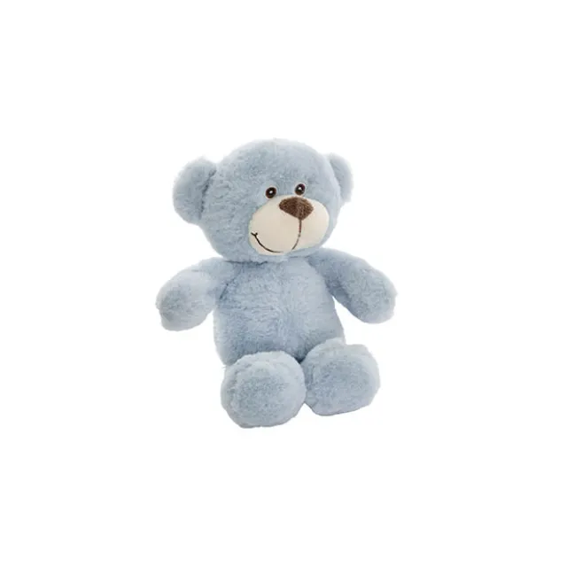 Mr Snuggles Plush Teddy Bear Stone Blue (15cmST)