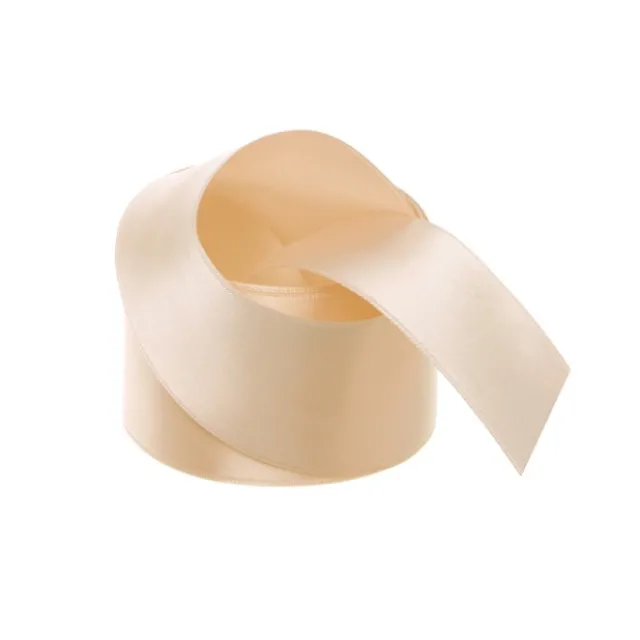 Ribbon Satin Deluxe Double Faced Champagne (38mmx25m)