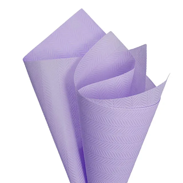 Nonwoven Embossed Wrap Sheets Willow Lilac Pk50 (50x70cm)