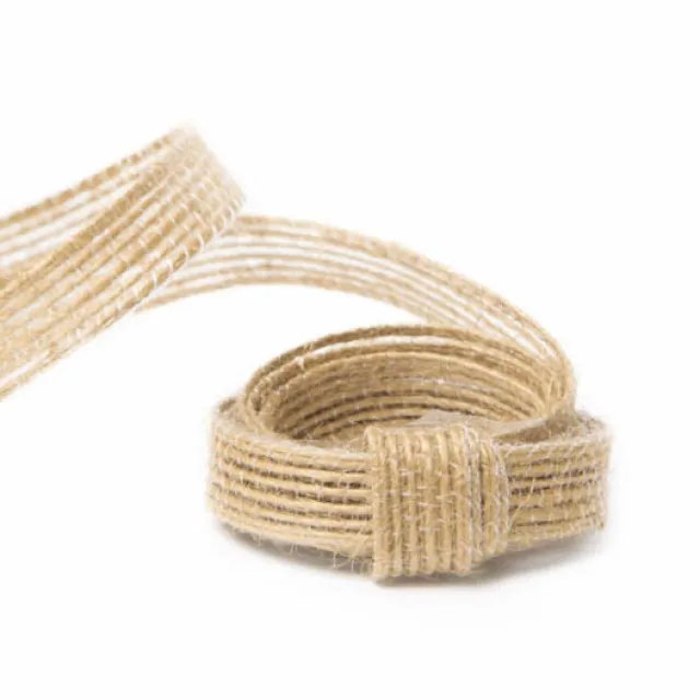 Natural Fiber Jute Ribbon Natural (10mmx10m)