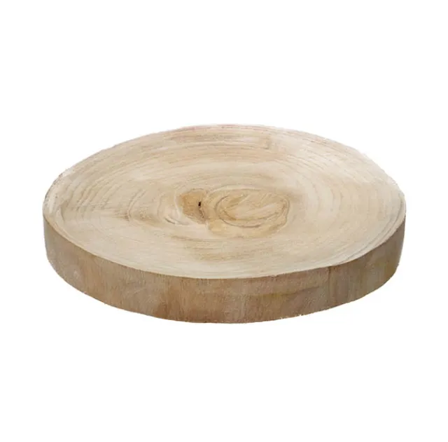 Natural Wood Timber Slice Round Brown (Approx. 30cmx4cmH)