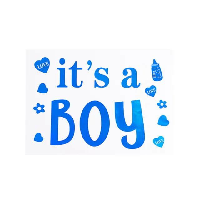 Sticker It's a Boy Pack 10 Baby Blue (20x28cmL)