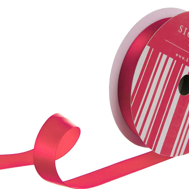 Bulk Ribbon Single Face Satin Hot Pink (25mmx50m)