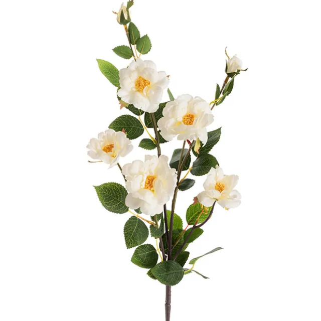 Iceland Rose Spray x 7 Head White (72cmH)