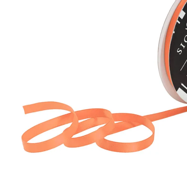 Ribbon Satin Deluxe Double Faced Peach (6mmx25m)