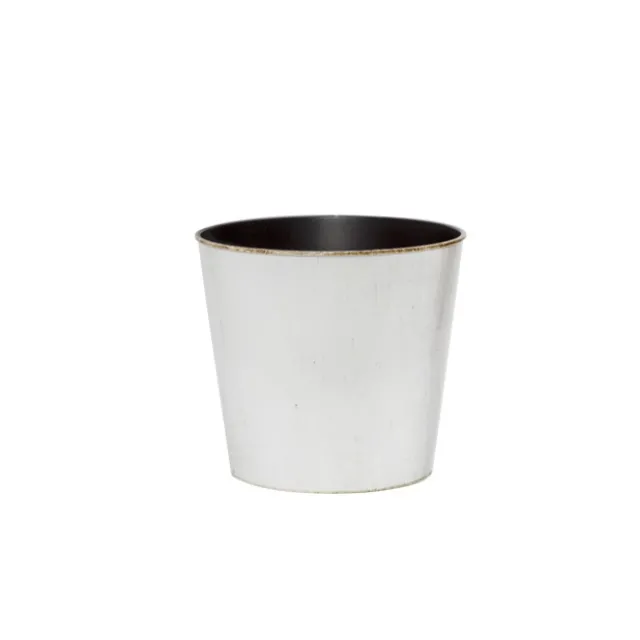 Flora Antique Pot Round (13Dx11.5cmH) White