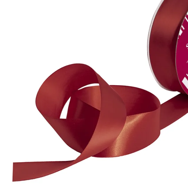 Bulk Ribbon Single Face Satin Rouge Red (38mmx50m)