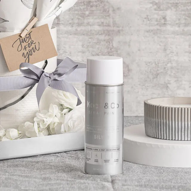 Floral Event Craft Spray Paint Metallic Silver (340g)
