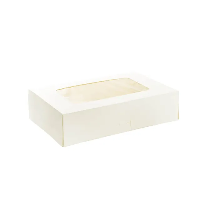 Donut Half Dozen Baked Goods Window Box White(277x183x70mmH)