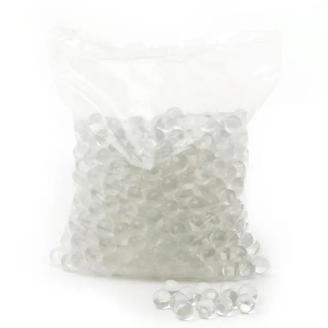 Glass Marbles 16mmD Clear 375pcs (1.8KG Bag)