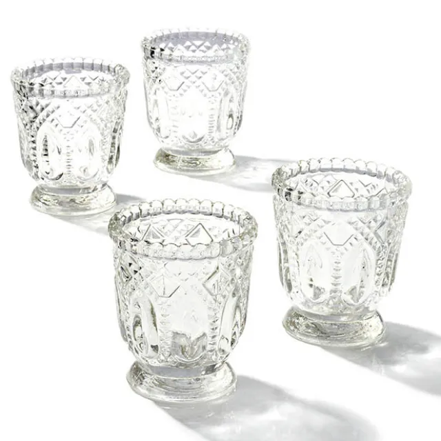 Glass Votive Candle Holder Heirloom Clear (7.2x7.6cmH)