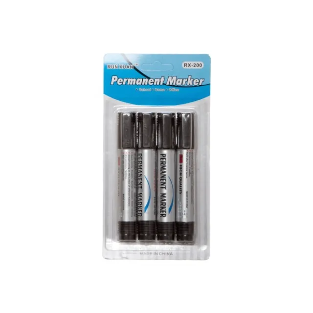 Permanent Marker Black Pack 12
