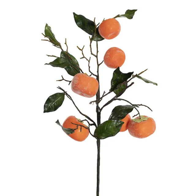 Persimmon Branch Spray Orange (70cmH)