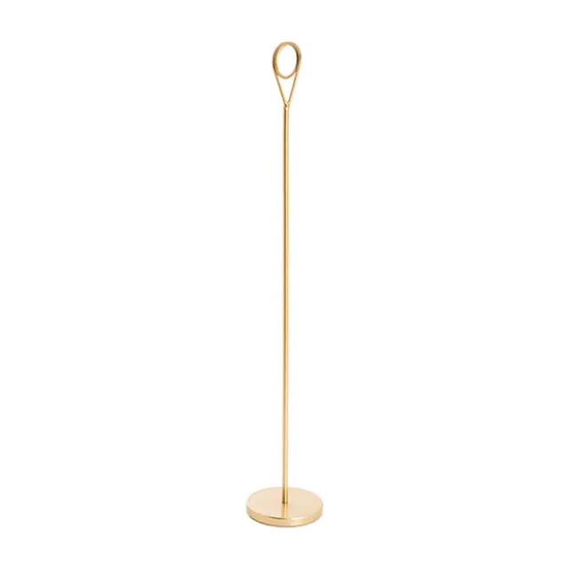 Place Card Table Number Holder Pack 2 Gold (30cmH)