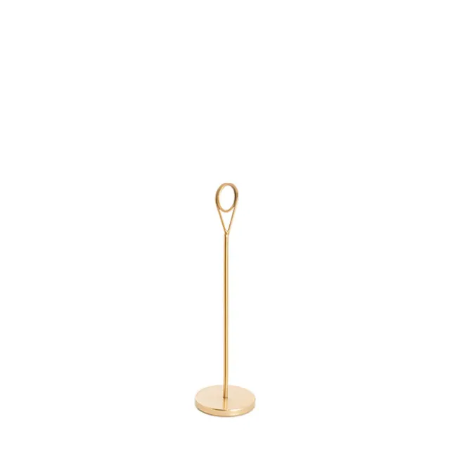 Place Card Table Number Holder Pack 3 Gold (15cmH)