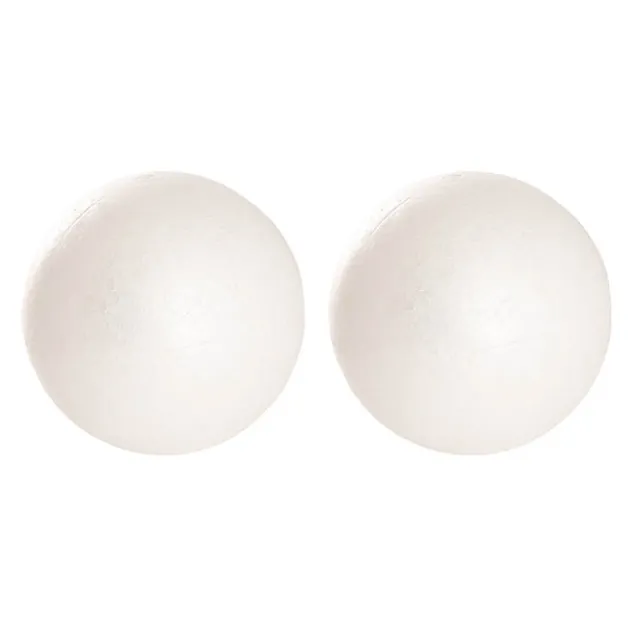 Polystyrene Ball Large Pack 2 White (15cmD)