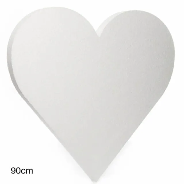 Polystyrene Heart Solid (W90cmx90cmx5cm) 36" Styro