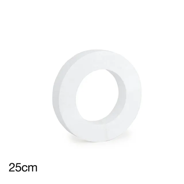 Polystyrene Wreath Round (25Dx5cm) 10" Styro