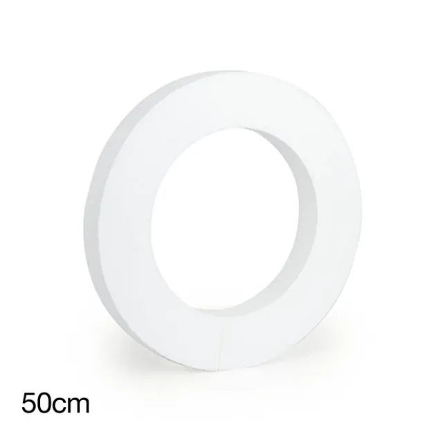 Polystyrene Wreath Round (50Dx5cm) 20" Styro