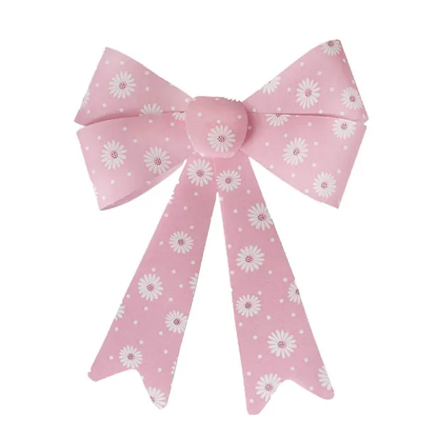 Pre-Made Bow Fabric Top Daisy Delight Pink (28*37cm)
