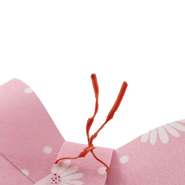 Pre-Made Bow Fabric Top Daisy Delight Pink Pack 2 (14x19cm)