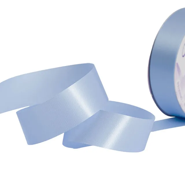 Premium Poly Florist Ribbon Satin Powder Blue (30mmx50m)