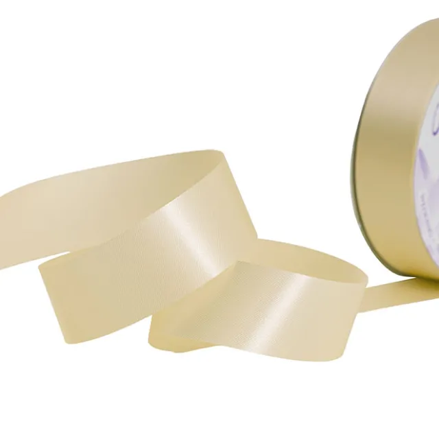 Premium Poly Florist Ribbon Satin Champagne (30mmx50m)