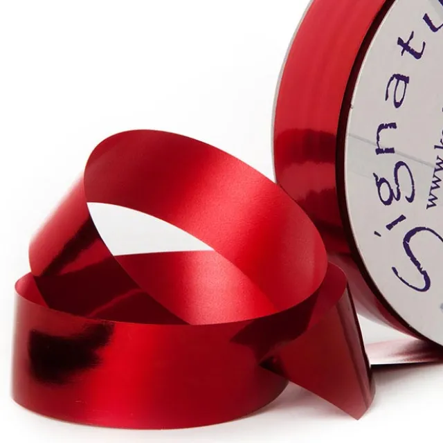 Premium Tear Ribbon Metallic Red (30mmx91m)