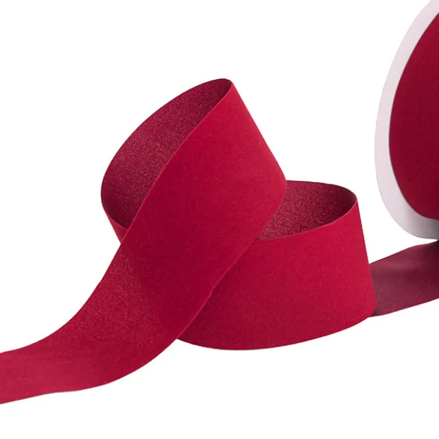 Ribbon Deluxe Velvet Cut Edge Red (38mmx20m)