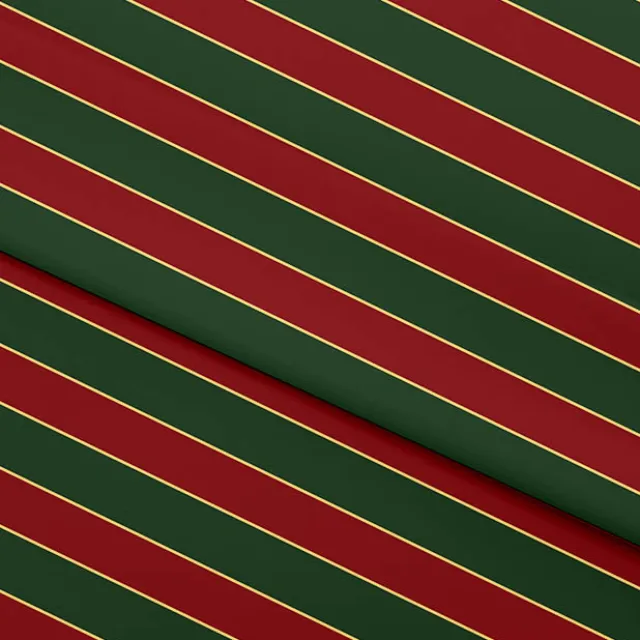 Wrapping Paper Roll Tartan Stripes Gloss Red Green(70cmx25m)
