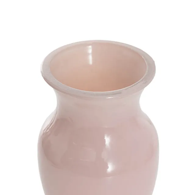 Glass Ginger Flared Vase Solid Nude (12Dx20cmH)