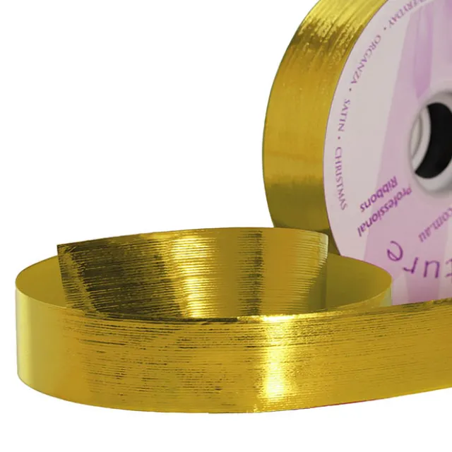 Premium NoTear Ribbon Embossed Metallic Champagne (30mmx91m)