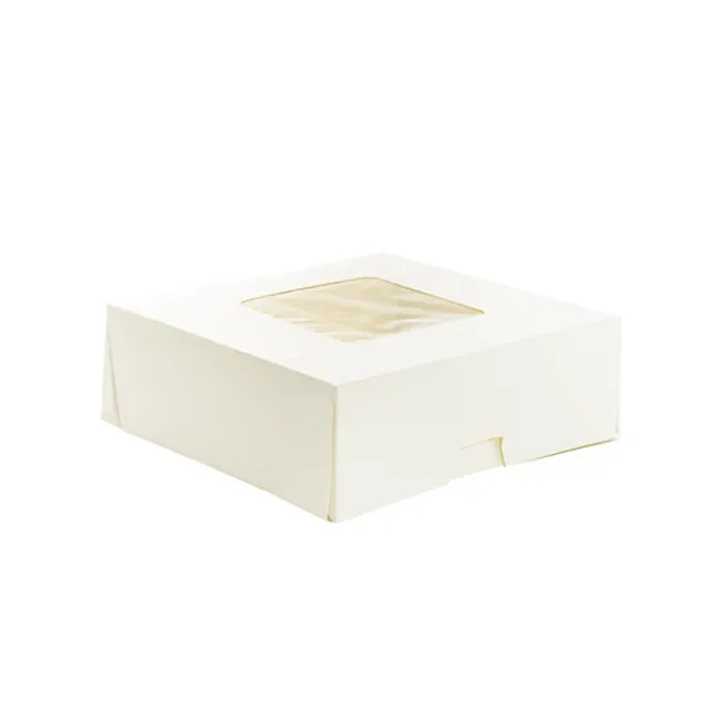 4-Donut Baked Goods Window Box White (200x200x70mmH)