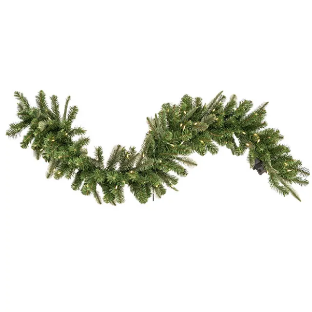 Traditional Real Touch Pine LED Garland Green (150cmL)