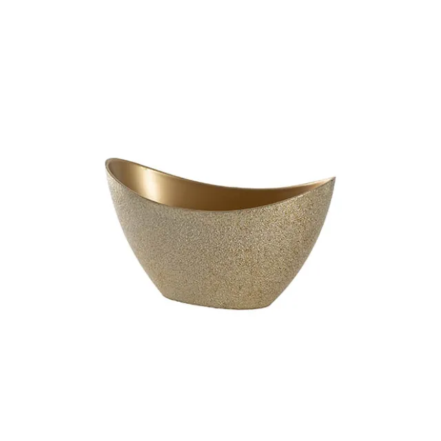 Oval Bowl Metallic Gold (20x10.5x11.5cmH)