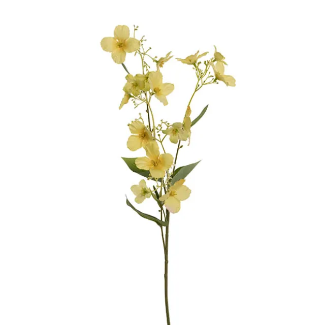 Raspberry Flower Spray Yellow (65cmH)