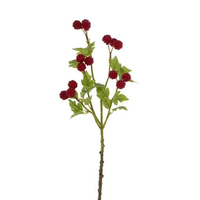 Raspberry x15 Heads Spray Dark Red (63cmH)