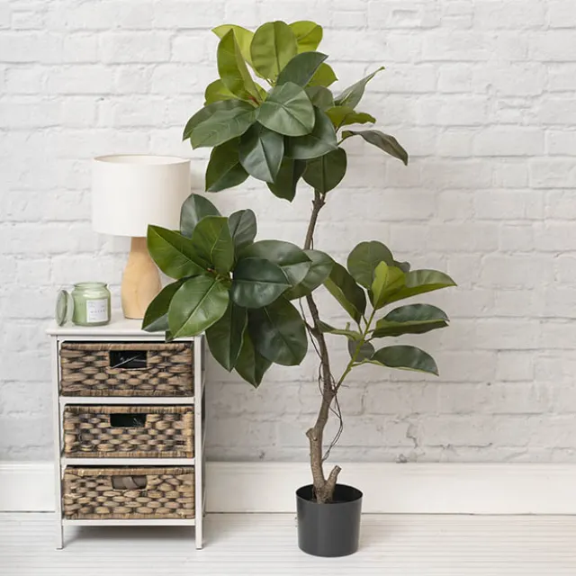 Real Touch Rubber Tree Green (150cmH)