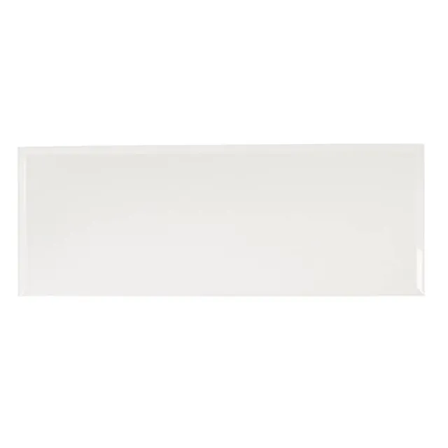 Rectangle Mirror Glass Bevelled Plate Pack2 Silver(40x15cmH)