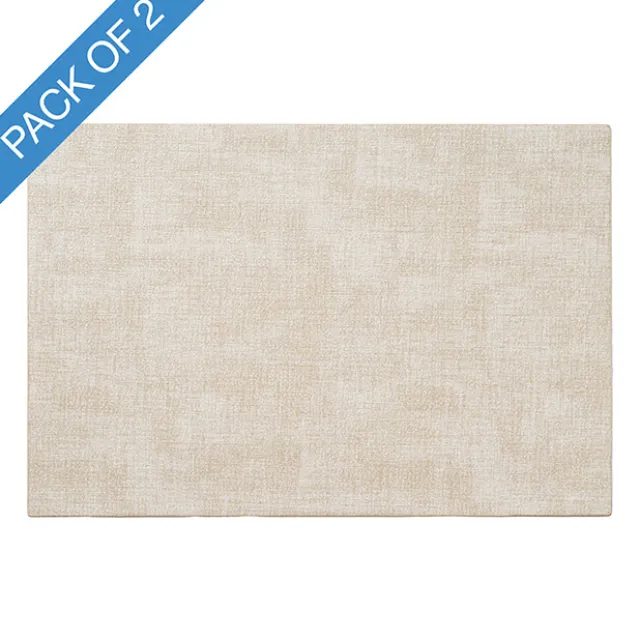 Rectangle Table Placemat Set 2 Washed Beige (43x30cmH)