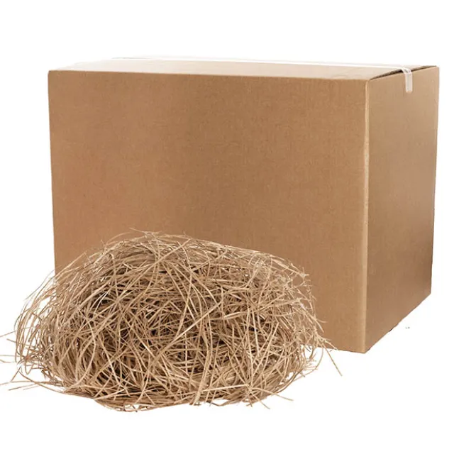 Recycled Shredded Paper Straight Cut 2mm Brown Kraft 3kg Box