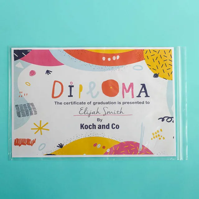 Resealable Press Seal Cello Bag Clear PK 100 (22Wx32cmH)