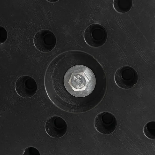 Retractable Barrier Post Bollard Set 2 Black (32cmDx92cmH)