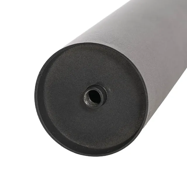 Retractable Barrier Post Bollard Set 2 Black (32cmDx92cmH)