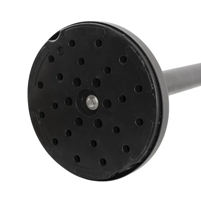 Retractable Barrier Post Bollard Set 2 Black (32cmDx92cmH)