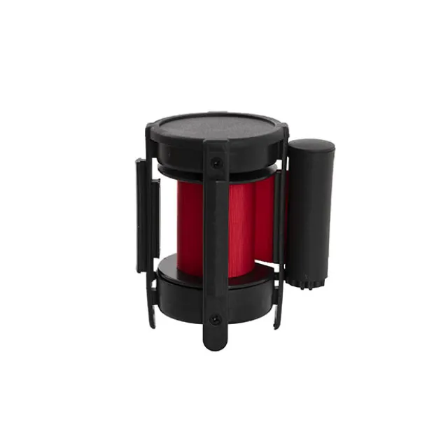 Retractable Bollard Barrier Belt Pack 2 Red (2mL)